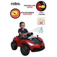 LAKİ TOYS 12V AKÜLÜ ARABA ANAHTARLI VİTESLİ KUMANDALI MÜZİK IŞIK KORNA