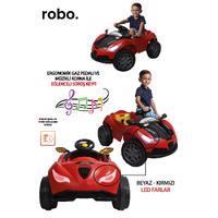 LAKİ TOYS 12V AKÜLÜ ARABA ANAHTARLI VİTESLİ KUMANDALI MÜZİK IŞIK KORNA