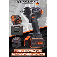STAHLKRAFT Sth 9279 Plus 58vf Akülü Kömürsüz Yüksek Tork Somun Sökme - Vidalama