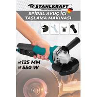 STAHLKRAFT STH 9849 550 W 125 Mm Bakır Sargılı Spiral Avuç Içi Taşlama