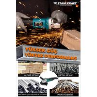 STAHLKRAFT STH 9854 6 Kademe Devir Ayarlı 780W 125 mm Spral Avuç İçi Taşlama 