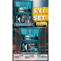 STAHLKRAFT STH 9946 58 VF 5 Lü MAX Plus Set Torklu Vidalama + Somun Sıkma + Hilti + Matkap + Taşlama + Daire Testere Yaprak
